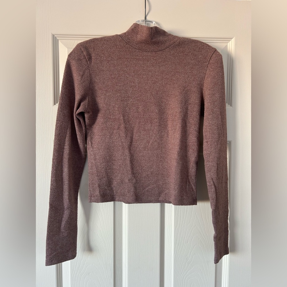 Zara Long Sleeve Top in Mauve